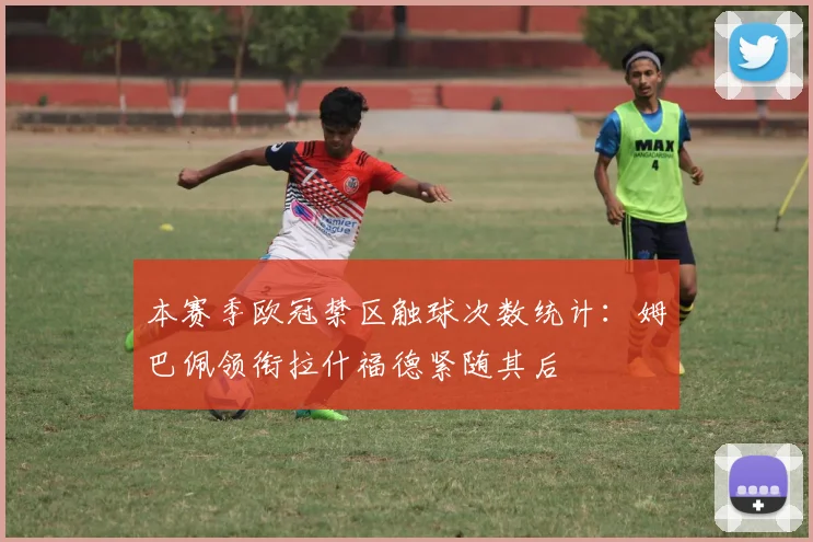 本赛季欧冠禁区触球次数统计：姆巴佩领衔拉什福德紧随其后